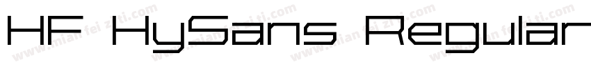 HF HySans Regular字体转换